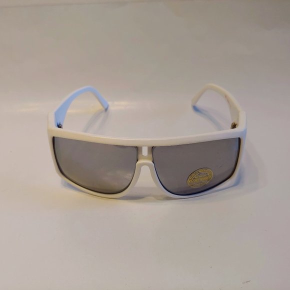 (NWT) Vintage 90's Wrap Around Sun Shield Sport Sunglasses (M.White) - Picture 1 of 4